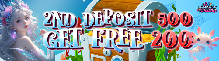 Deposit ₱200, Get ₱500 Bonus - Sugar Rush Xtreme Casino Promotions
