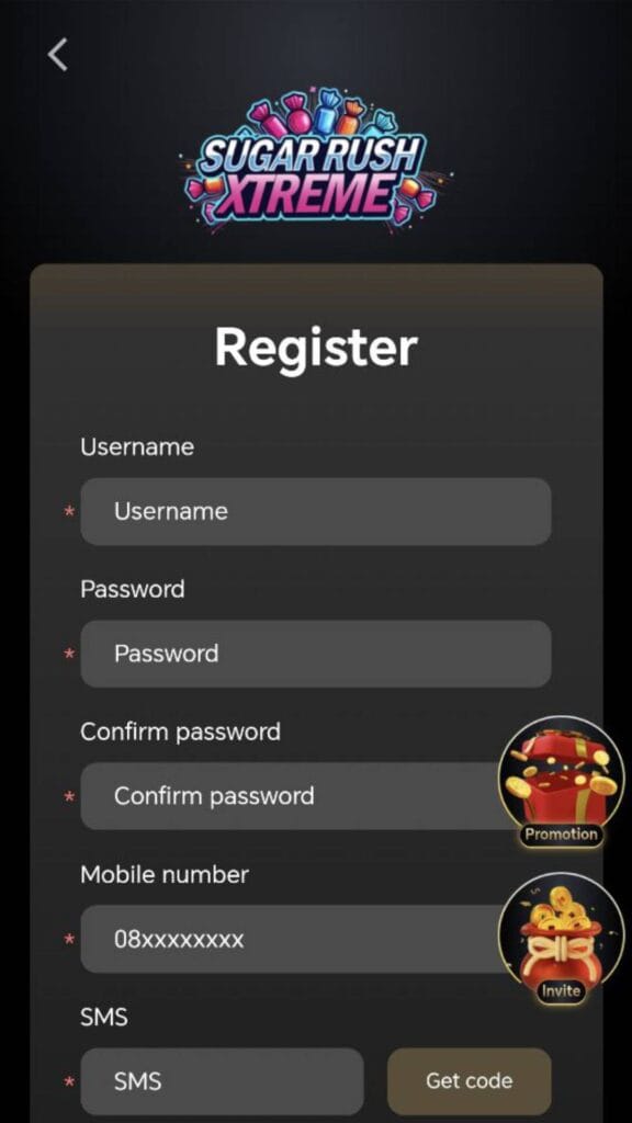 SugarRushXtreme Casino Register: How to Register at Sugar Rush Xtreme Casino?